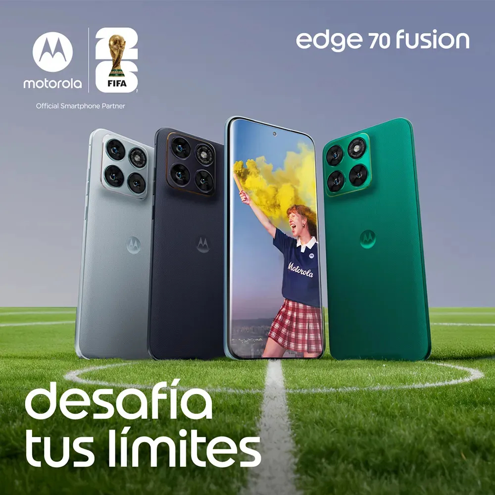 Motorola Moto Edge 70 Fusión 8+256GB Country Air (Celeste) Edición Audífonos Moto Buds Bass