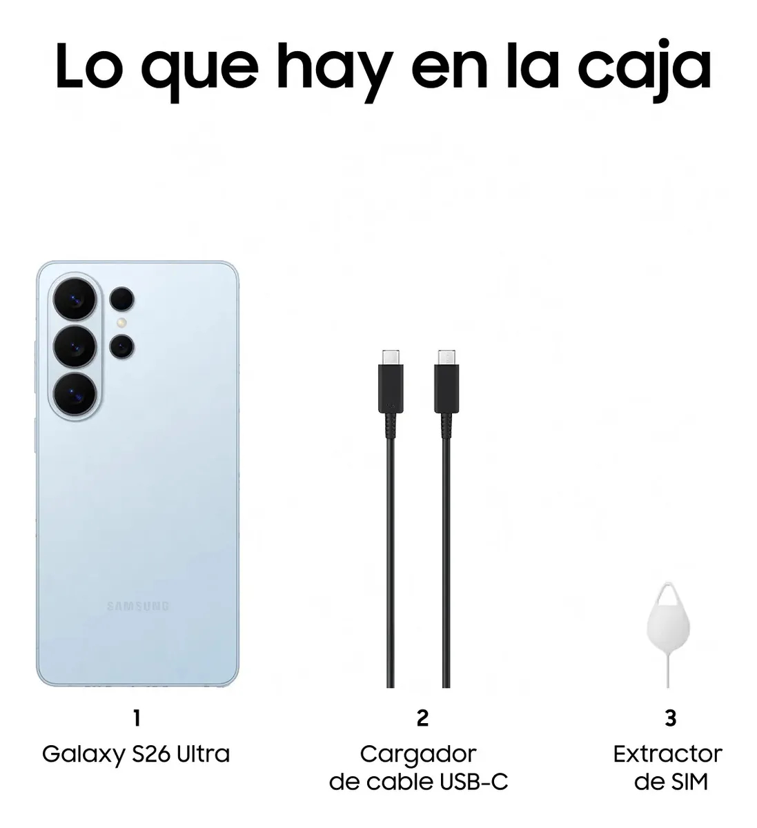 Teléfono celular Samsung Galaxy S26 Ultra 5g, 1 TB, 16 GB de RAM, cámara cuádruple, pantalla grande plateada 6.9