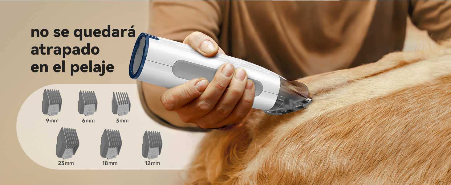 oneisall - Kit de aspiradora y aseo de perros, aspiradora de aseo de mascotas con picadora de uñas, 1.5 l para polvo de 1.5 l con 7 herramientas de aseo de mascotas para perder el pelo de mascotas, limpieza del hogar
