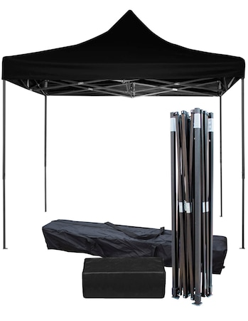 Toldo Carpa Impermeable Plegable Acero 2x2 M Bolsa