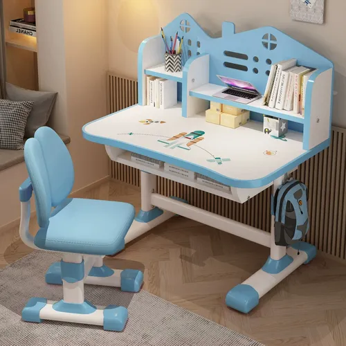 Juego De Silla Y Escritorio De Altura Ajustable Para Niños