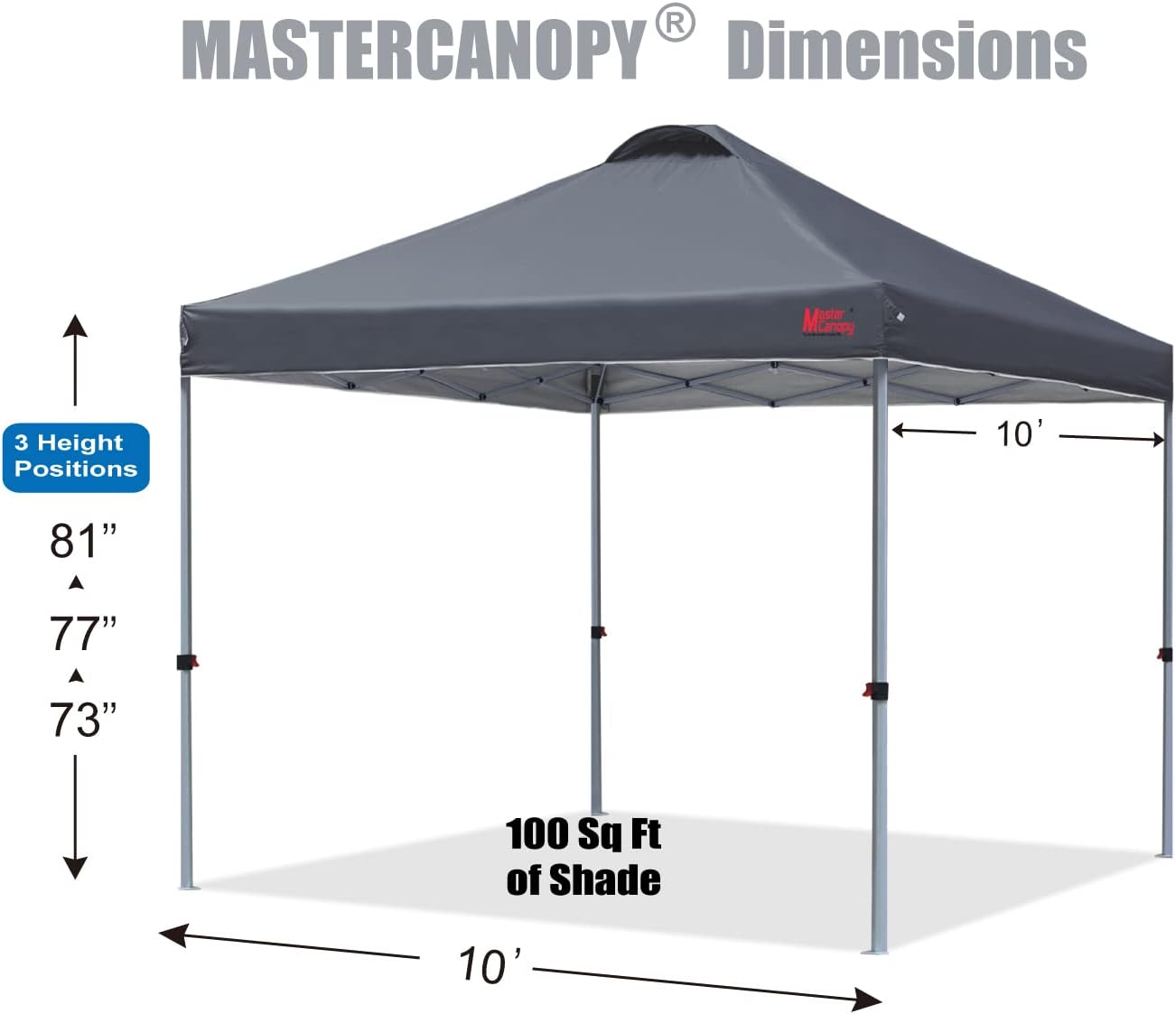 MASTERCANOPY - Tienda de campaña emergente Duradera con Bolsa Enrollable