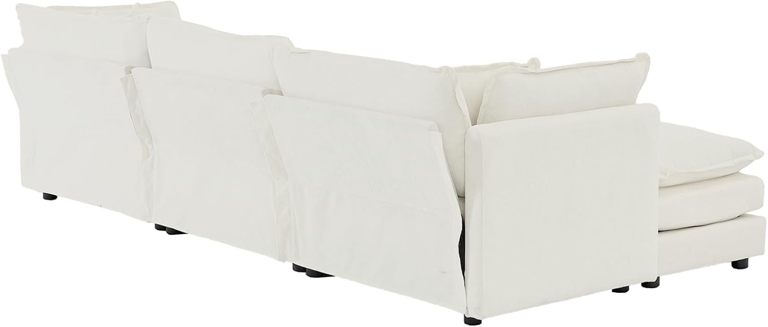 Neylory - Sofá de dos plazas con 2 almohadas para sala de estar, recámara, departamento, 2 plazas de felpilla para asiento profundo