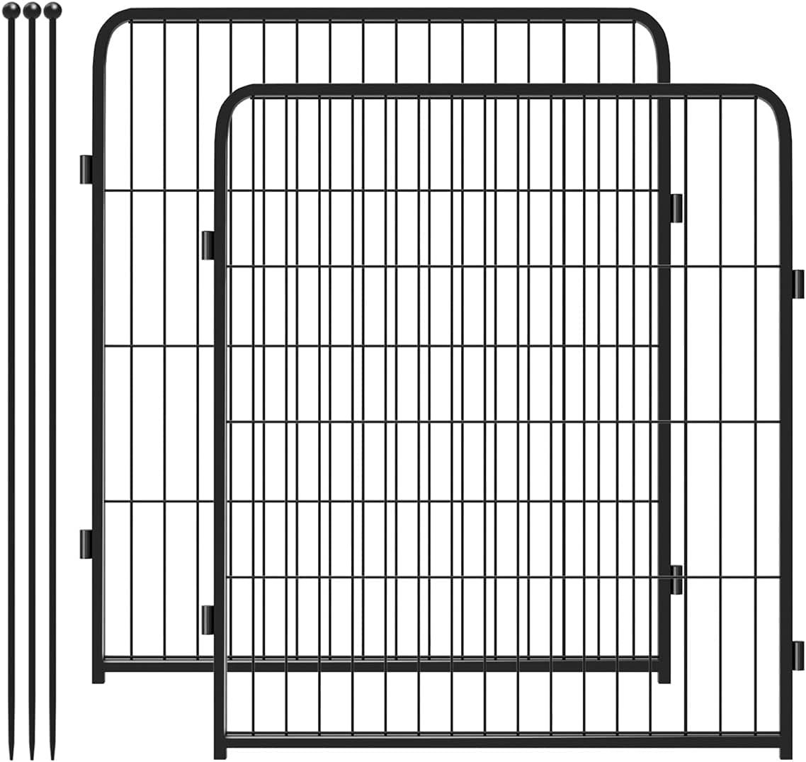 FXW Rollick Corral para Perros para Patio, RV Camping│Patentado, 24 Pulgadas 8 Paneles