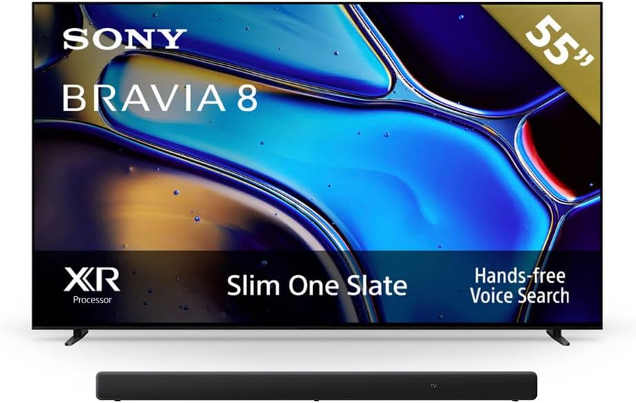 Sony BRAVIA 8 Pantalla 77” OLED con Procesador XR 4K Ultra HD Google