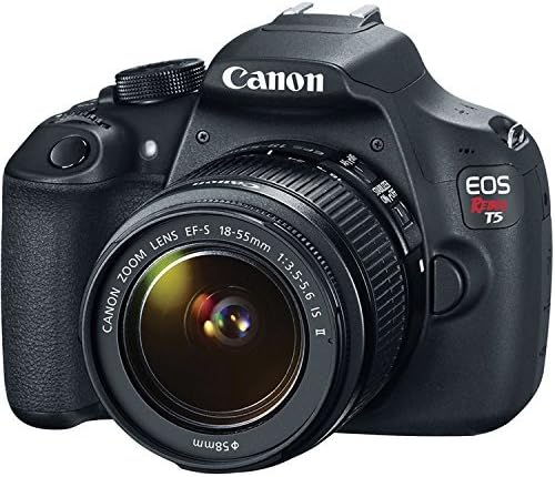 Canon EOS Rebel T5 Cámara réflex digital con EF-S 18-55mm IS II + EF 75-300mm f/4-5.6 III Bundle (reacondicionado)