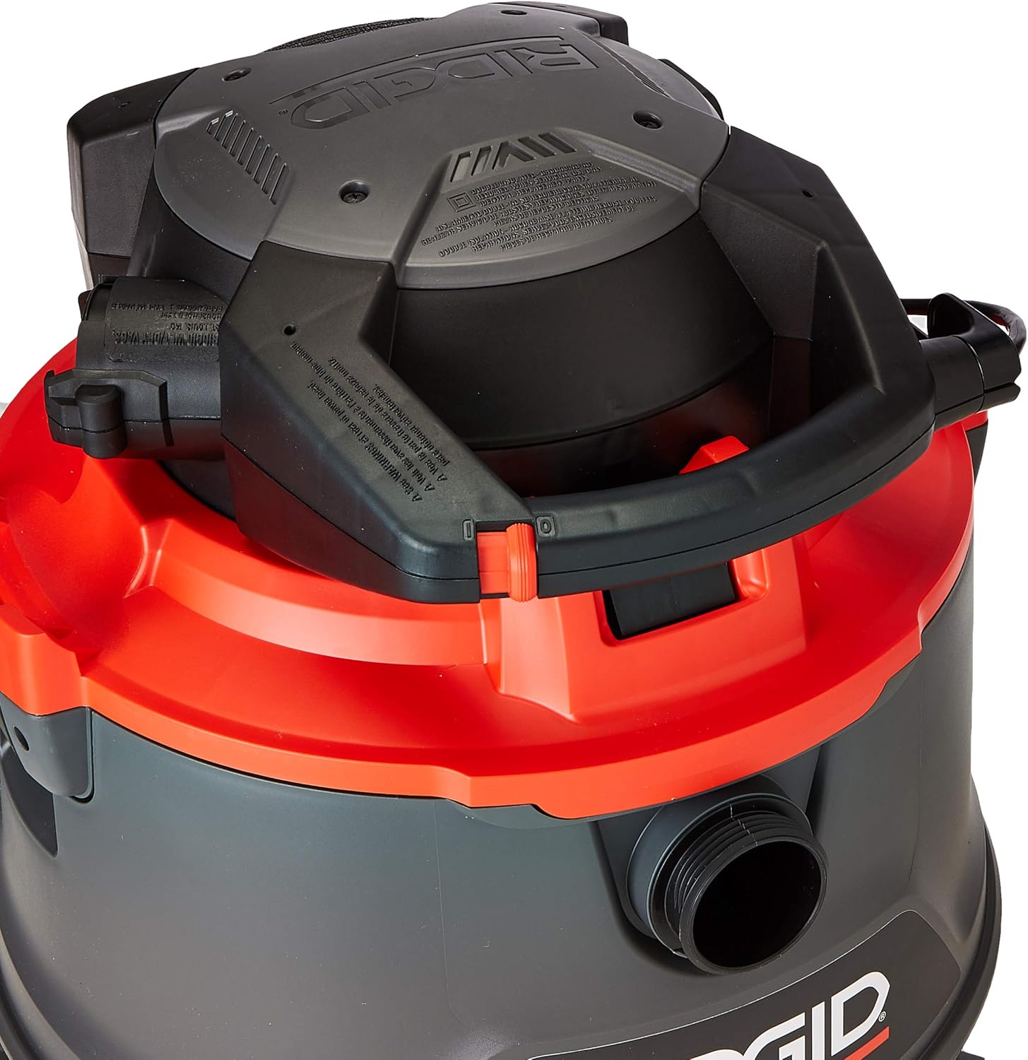 RIDGID - Aspiradora RT1600M de Sólidos y Líquidos, Doble Herramienta, 6.5 HP, Manguera Profesional, Diseño Ergonómico, Ruedas de 360°