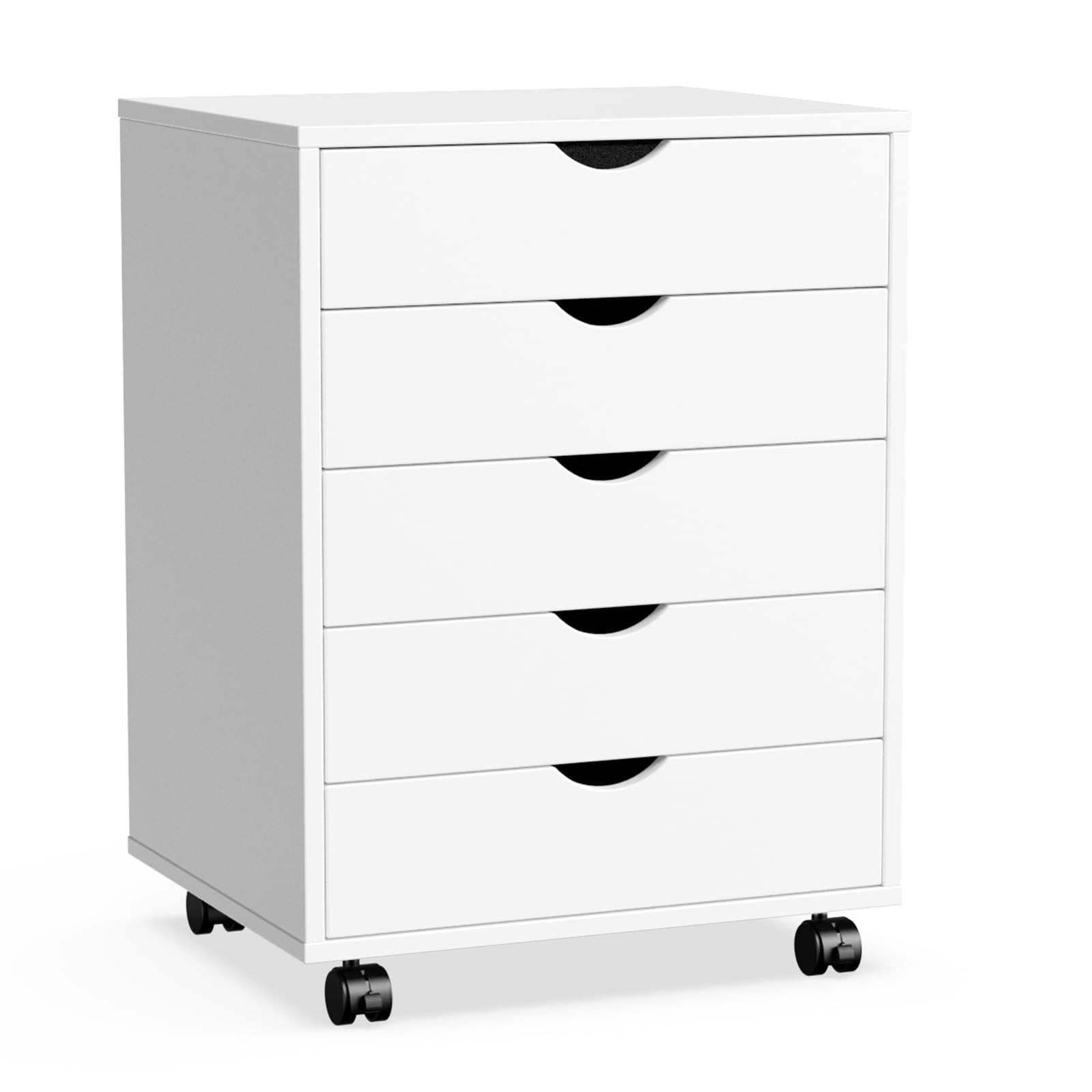 Cómoda EDX de 7 cajones: amplio armario de madera para organizar el dormitorio, el hogar y la oficina, color blanco