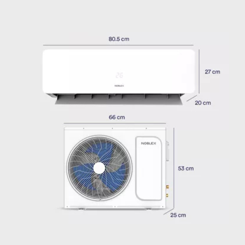Noblex Aire Acondicionado Minisplit On/Off Frío NXS32C11AMX 12000btu 1 tonelada 115V