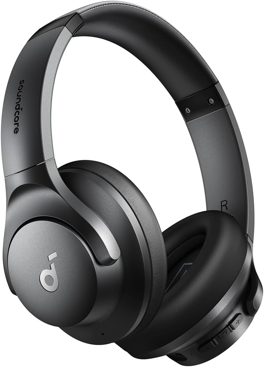 Soundcore Audífonos Inalámbricos Diadema Q20i, Cancelación de Ruido Activa Híbrida, Bluetooth, 40H ANC, Alta Resolución, Big Bass, App, Transparencia, Viajes