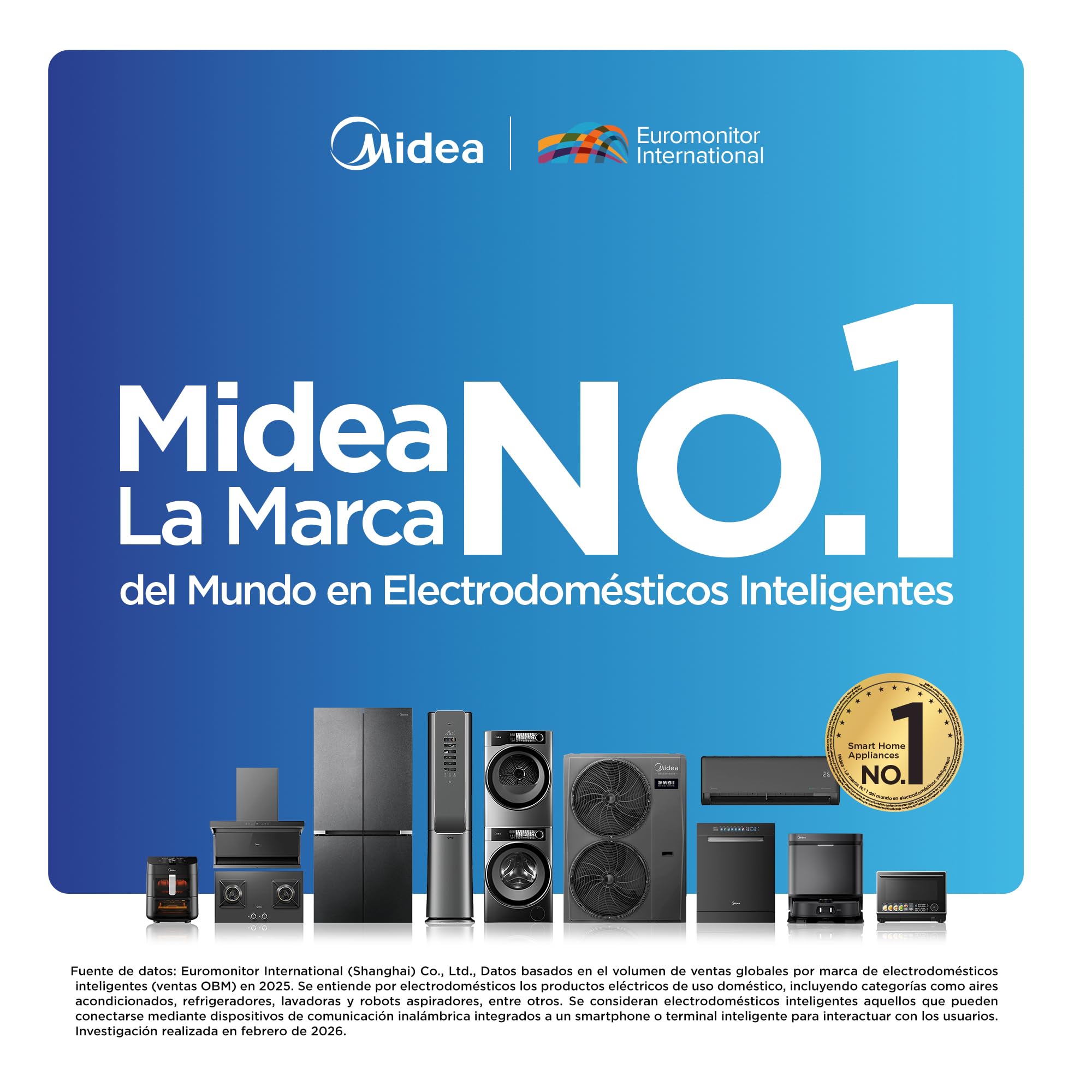Midea Estufa de Piso de 30", con Capelo y Tecnología Masterflame, Diseño Práctico para Cocina y Uso Diario