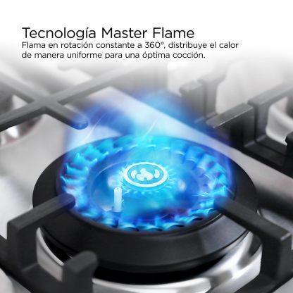 Midea Estufa de Piso de 30", con Capelo y Tecnología Masterflame, Diseño Práctico para Cocina y Uso Diario