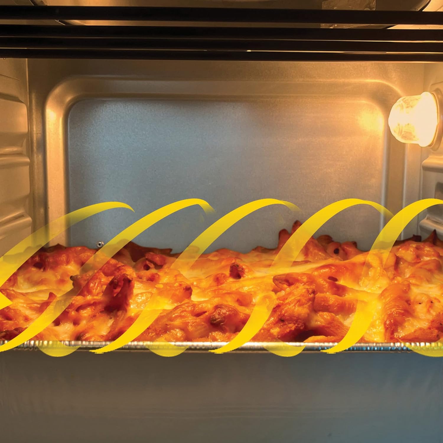 Horno Freidora de Aire Koblenz de 25 Litros, 7 en 1 Fríe sin Aceite, Asa, Gratina, Dora, Tuesta, Calienta, Rostiza, 7 accesorios, 1400 W, Control con Perilla, acero inoxidable (HFKM-1400 IN)