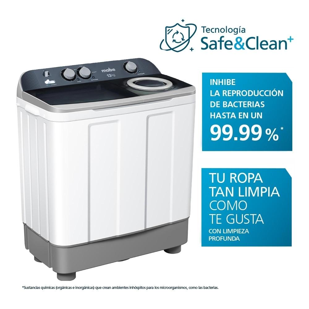 Lavadora Mabe Doble Tina 13 kg Blanca