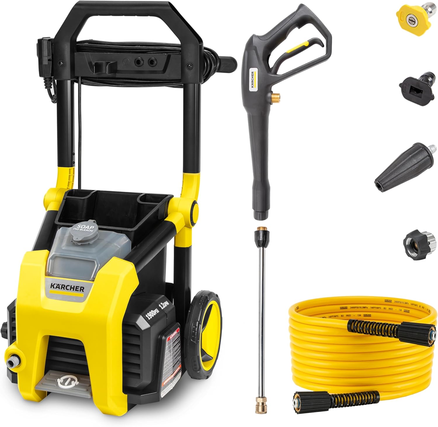 Karcher - Máquina limpiadora eléctrica a presión, K1700, Amarillo