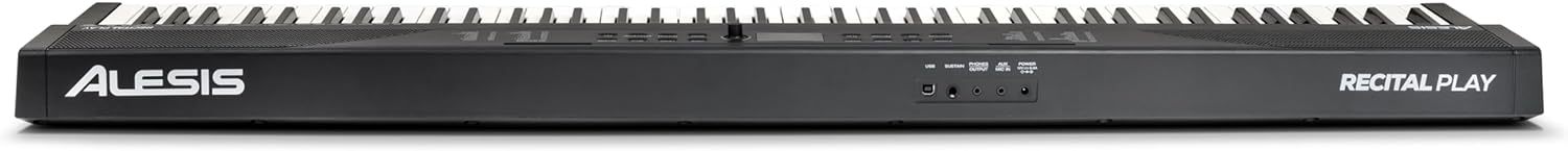 Alesis Melody 61 - Piano eléctrico con 61 teclas, Teclado Musical con altavoces, audífonos, micrófono, soporte para piano, atril y taburete