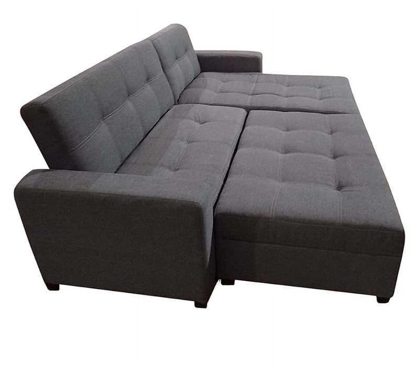 Sofa Cama King Size Tapatios Muebles Tela Oslo Oxford con Portavasos 3 Posiciones