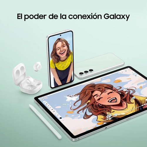 SAMSUNG Galaxy Tab S9 FE Lavanda 8GB RAM 256GB, Spen, Smart Book Cover, Nacional con Garantía