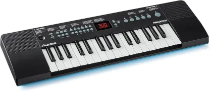 Alesis Melody 61 - Piano eléctrico con 61 teclas, Teclado Musical con altavoces, audífonos, micrófono, soporte para piano, atril y taburete