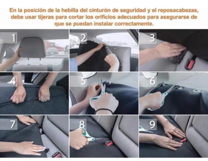 Juego De Fundas Para 5 Asientos De Auto 9 Piezas Universal