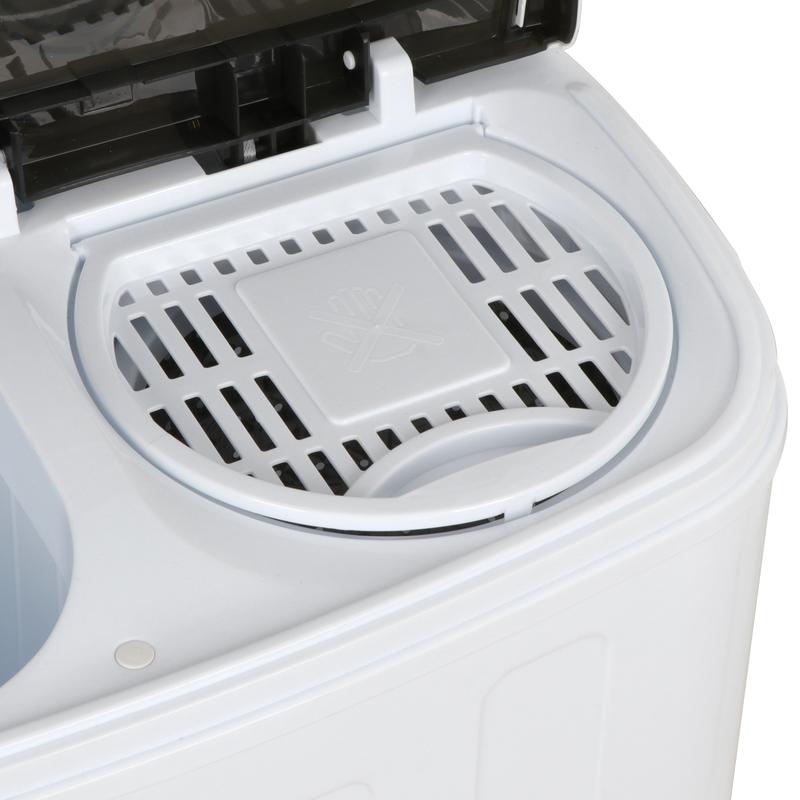 Lavadora portátil de doble tubo y un solo cubo Segawe Mini de tamaño pequeño – Lavadora y secadora centrífuga compactas 【13 lbs/9,9 lbs/9 lbs】