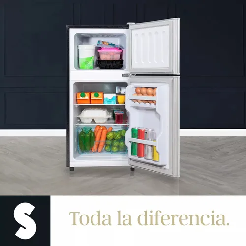Refrigerador Frigobar Congelador 2 Puertas Detalle Estetico
