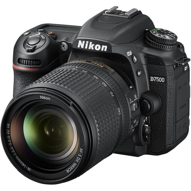 Nikon Cámara Réflex Digital D7500 con Lente de 18-140 Mm Modelo Internacional Nikon D7500