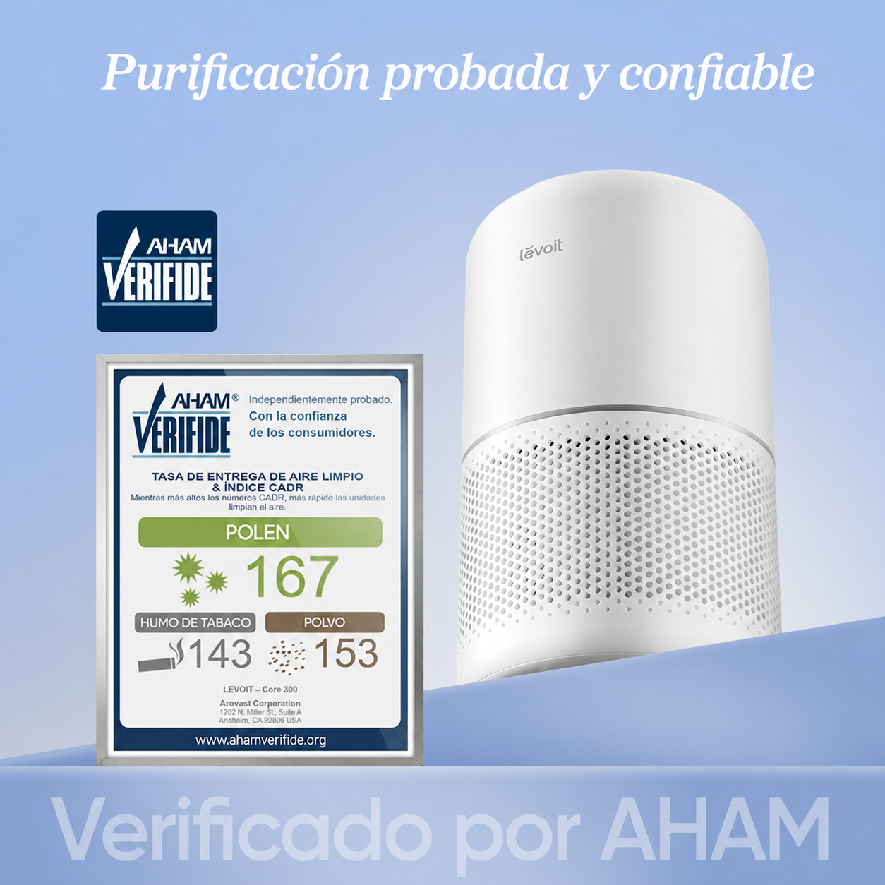 LEVOIT Purificador de aire para alergias en el hogar, pelo de mascotas en el recámara, cubre hasta 1074 pies cuadrados por motor de alto par de 56 W, AHAM VERIFIDE, filtro 3 en 1 con modo de sueño