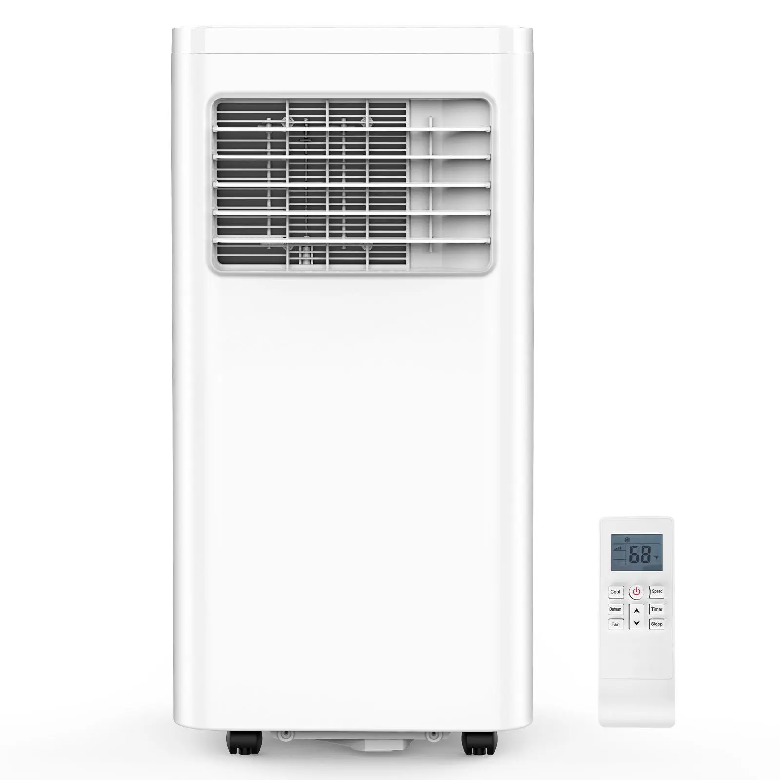❄️ Aire Acondicionado Portátil 8000/10000 BTU | Climatizador Portátil para 350–450 ft² | Control Remoto | Pantalla LED | 4 Modos | Temporizador 24H | Fácil Instalación | Hogar y Oficina 💨