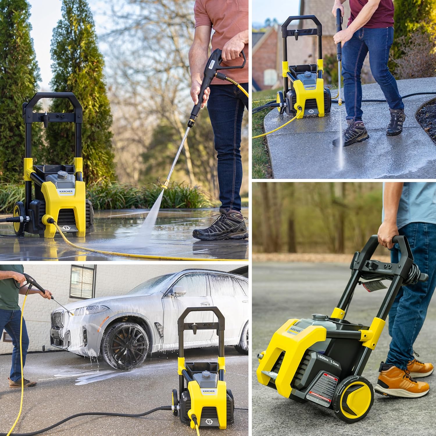 Karcher - Máquina limpiadora eléctrica a presión, K1700, Amarillo