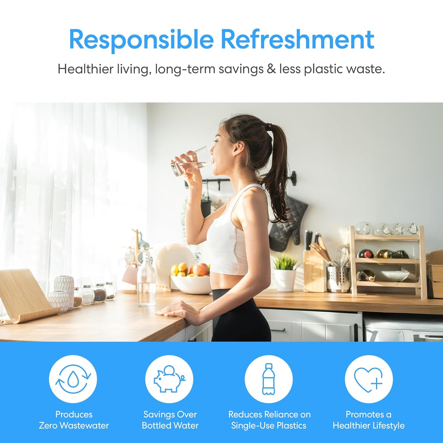 Brio Dispensador de enfriador de agua de carga inferior para botellas de 5 galones, 3 temperaturas con boquillas calientes, habitación y frías, bloqueo de seguridad infantil, visualización LED con alerta de botella vacía, acero inoxidable
