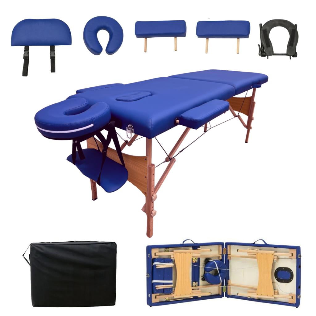 CAMILLA PARA MASAJE PLEGABLE PORTÁTIL Y RECLINABLE COLOR NEGRO LENIVÉ LENIVE CAMA-1N