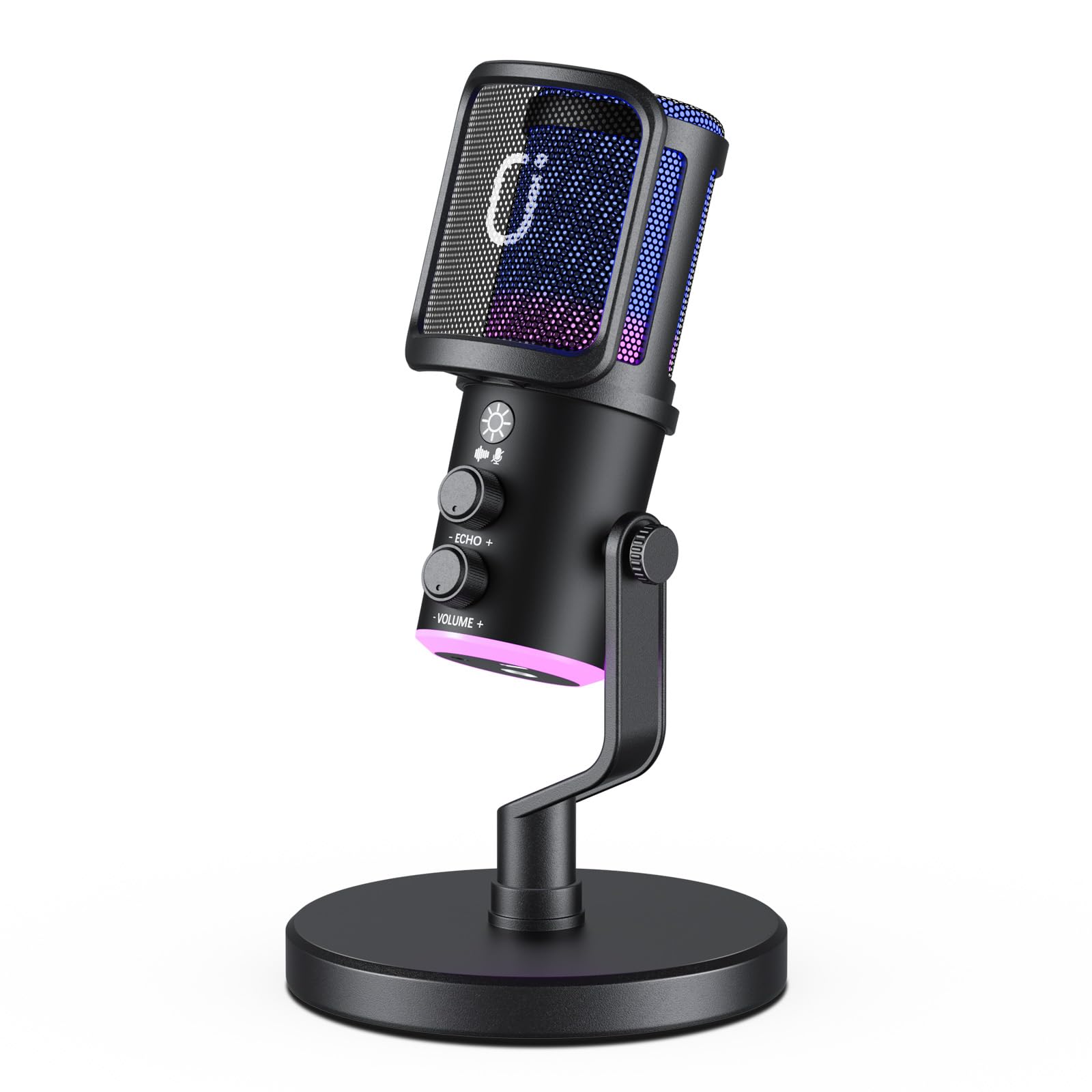 【Audífonos gratis】Micrófono JYX U-120 RGB para Gaming y Streaming con Auriculares – Cancelación de Ruido, Sonido Premium, USB/Tipo-C, Diseño Ergonómico y Funcional