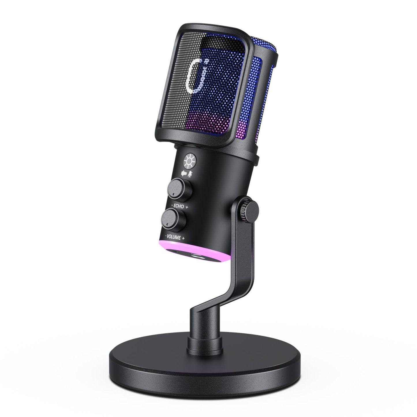 【Audífonos gratis】Micrófono JYX U-120 RGB para Gaming y Streaming con Auriculares – Cancelación de Ruido, Sonido Premium, USB/Tipo-C, Diseño Ergonómico y Funcional