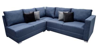 Sala esquinera en U El Bazar Store modelo Corbel gris oxford 4 salas en 1