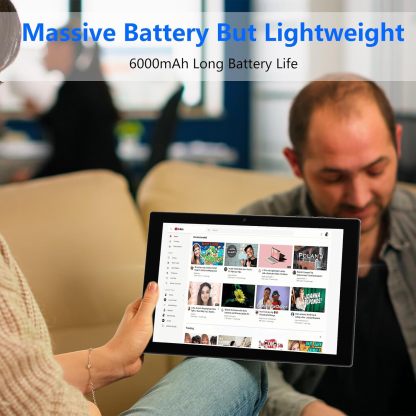 Tablet con teclado 2 en 1, Android 11, 10.1 pulgadas FHD, con teclado/mouse/funda/lápiz capacitivo/película templada, 64 GB+2 GB, Wi-Fi, cámara dual 8 MP, procesador quad core, batería 6,000 mAh, rosa