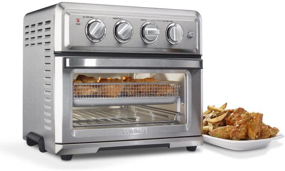 Cuisinart TOA-65 Horno Air Fryer Digital Deshidratador, Grande, Plata