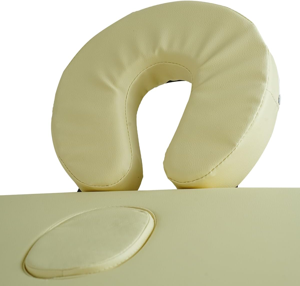 LUXZEN - Cama para Masajes Portatil Plegable Profesional con Estuche y Altura Ajustable Camilla Fisioterapia Ideal para Tatuar SPA Quiropraxia o Facial (Extra Grande 85cm Ancho) (Beige)