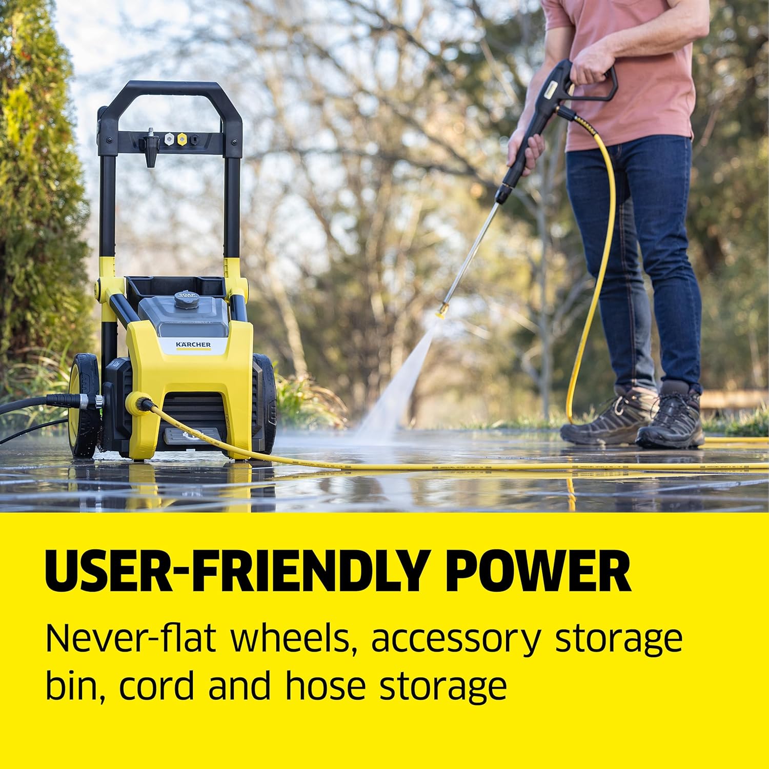 Karcher - Máquina limpiadora eléctrica a presión, K1700, Amarillo