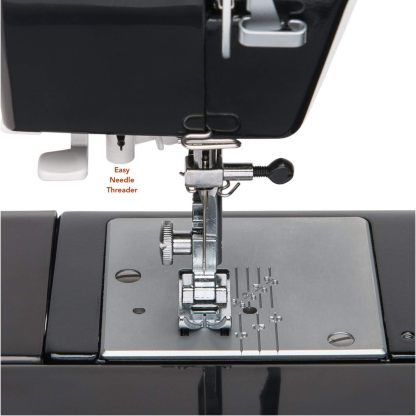 janome Máquina de Coser con Cuerpo de Aluminio Industrial HD1000 edición Negra con 14 Puntadas, Ojal de 4 Pasos, enhebrador de Agujas automático y alimentación descendiente