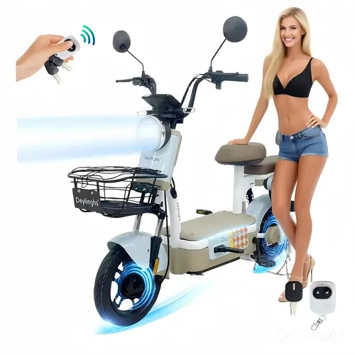 Deylinghs® Bicicleta Eléctrica Para Adultos 500w 30km/h Led