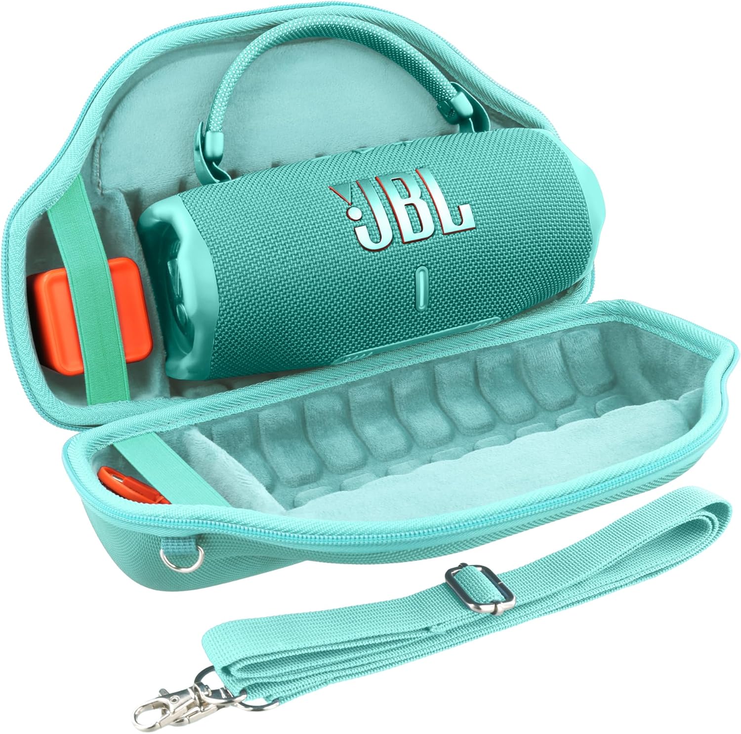 JBL Charge 6 Altavoz Bluetooth portátil (negro) | IP68 impermeable, a prueba de polvo y DropProof, audio inalámbrico para exteriores | 28 horas de reproducción + paquete de estuche de viaje