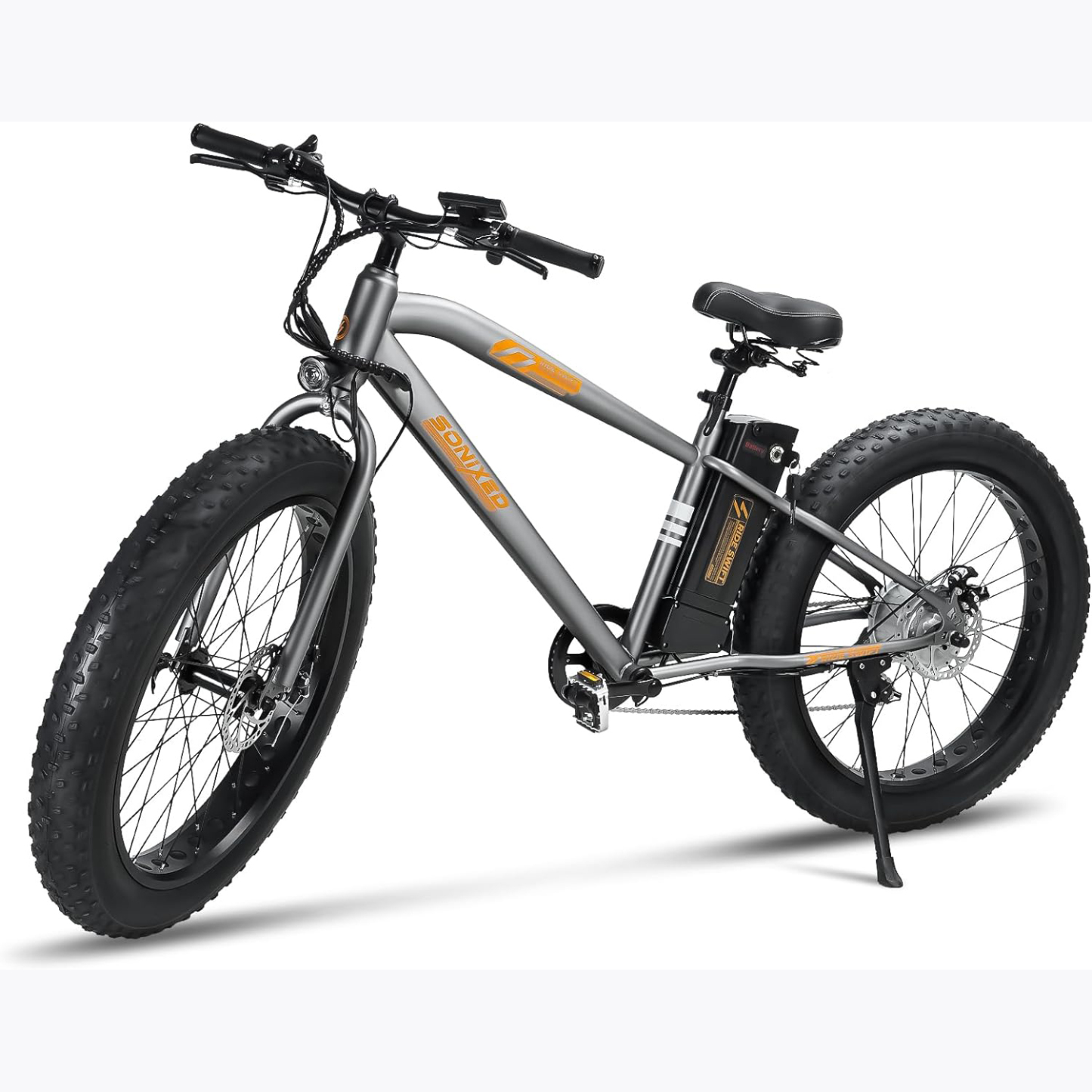 Bicicleta Eléctrica para Adultos,Motor de 500W, con Batería Removible de 48V 10 AH, Velocidad Máxima de 40 km/h, Neumáticos de 26”,Transmisión Shimano 6 velocidades,130kg, VB26 Cruiser