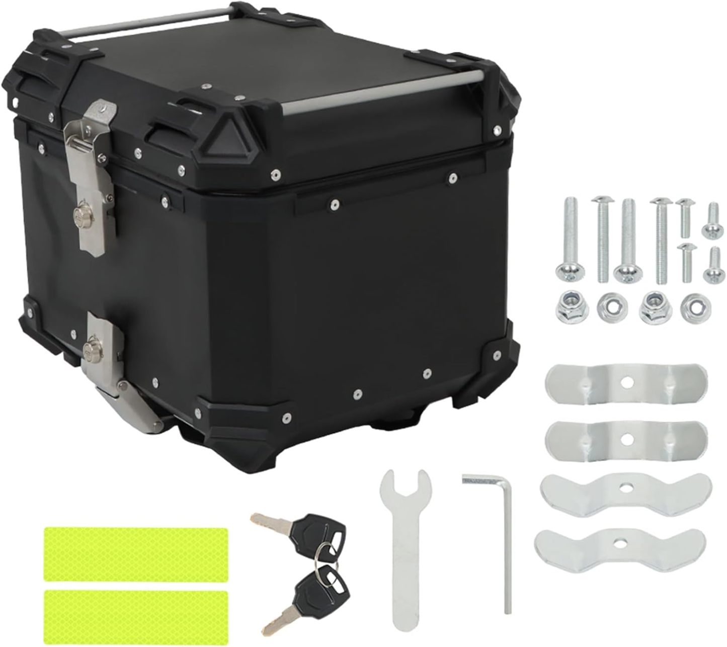 GXYWADY - Carcasa superior para motocicleta, 55L-X, color plata, aleac