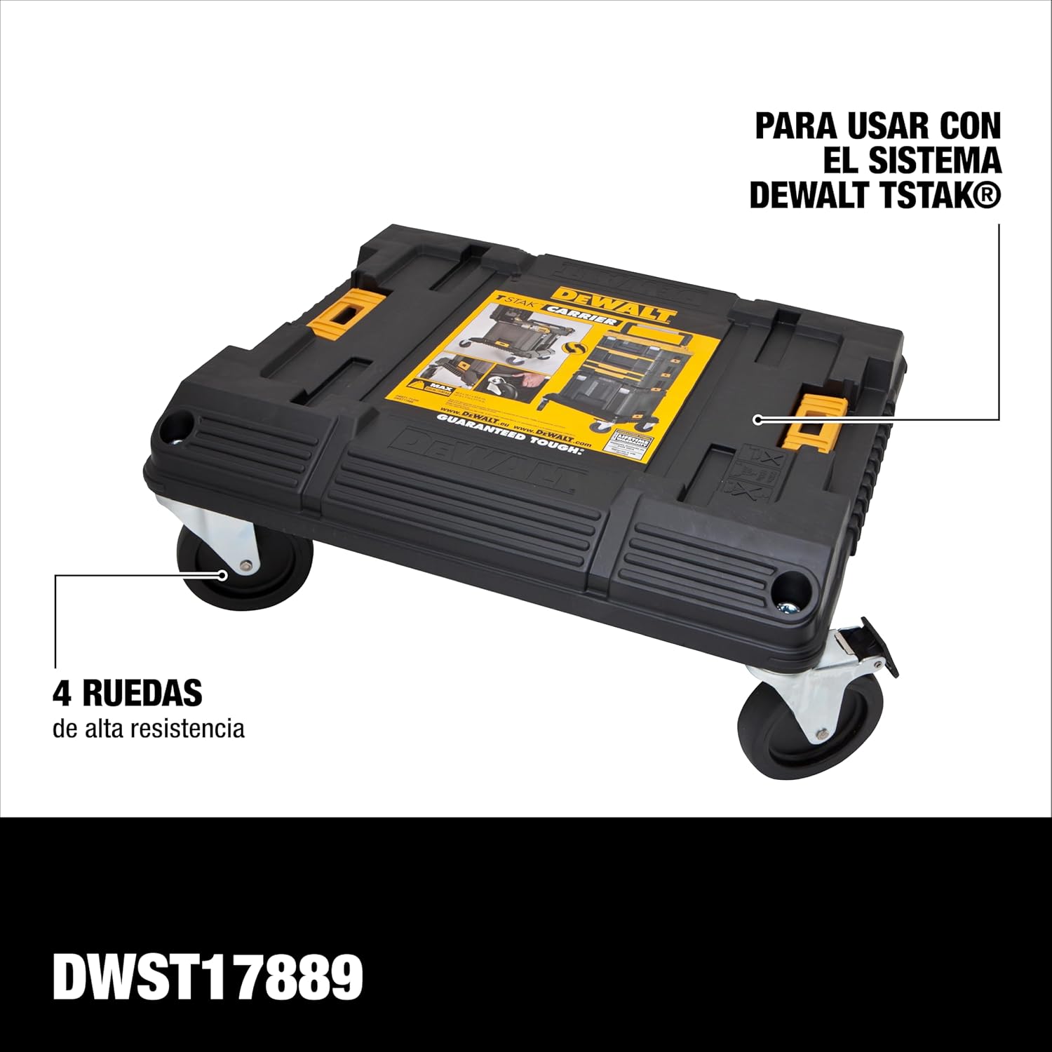 DEWALT Carrito de Plataforma para Transportar Caja de Herramientas, DWST17889