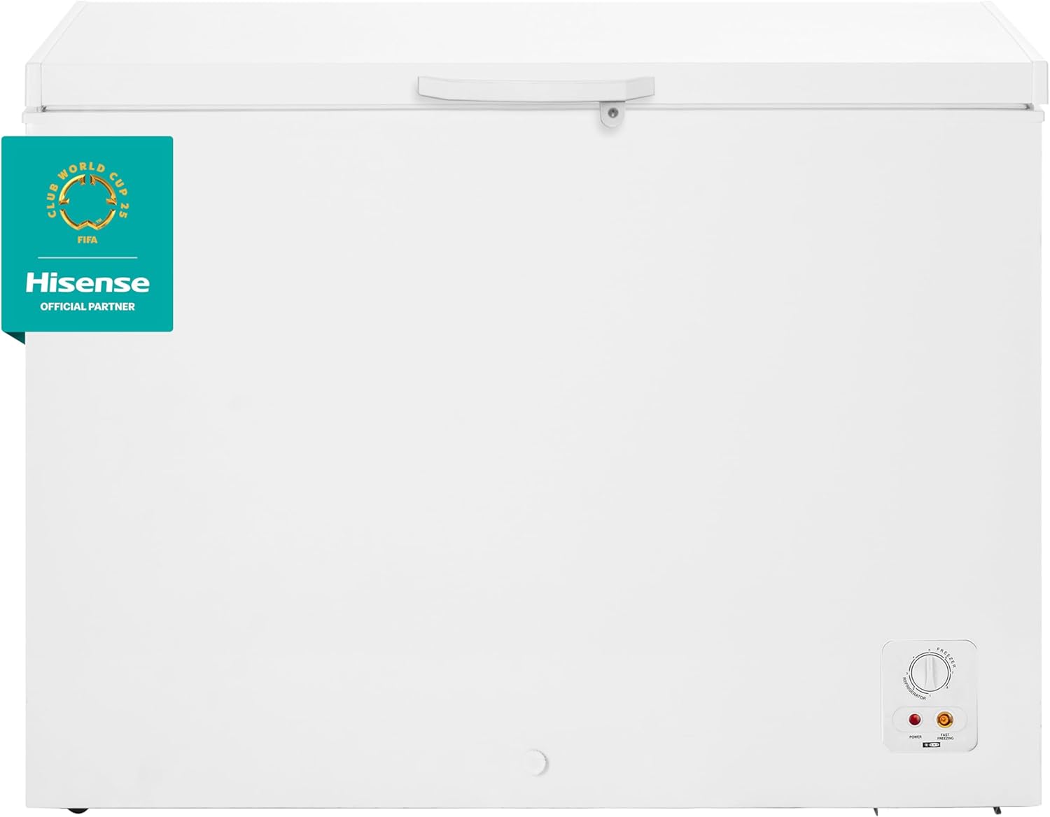 Hisense FC50D6AWX Congelador, 5 pies cúbicos, Temperatura ajustable, Fast Freeze, Cerradura de seguridad, 62x56x85cm(AnchoxLargoxAlto), Blanco