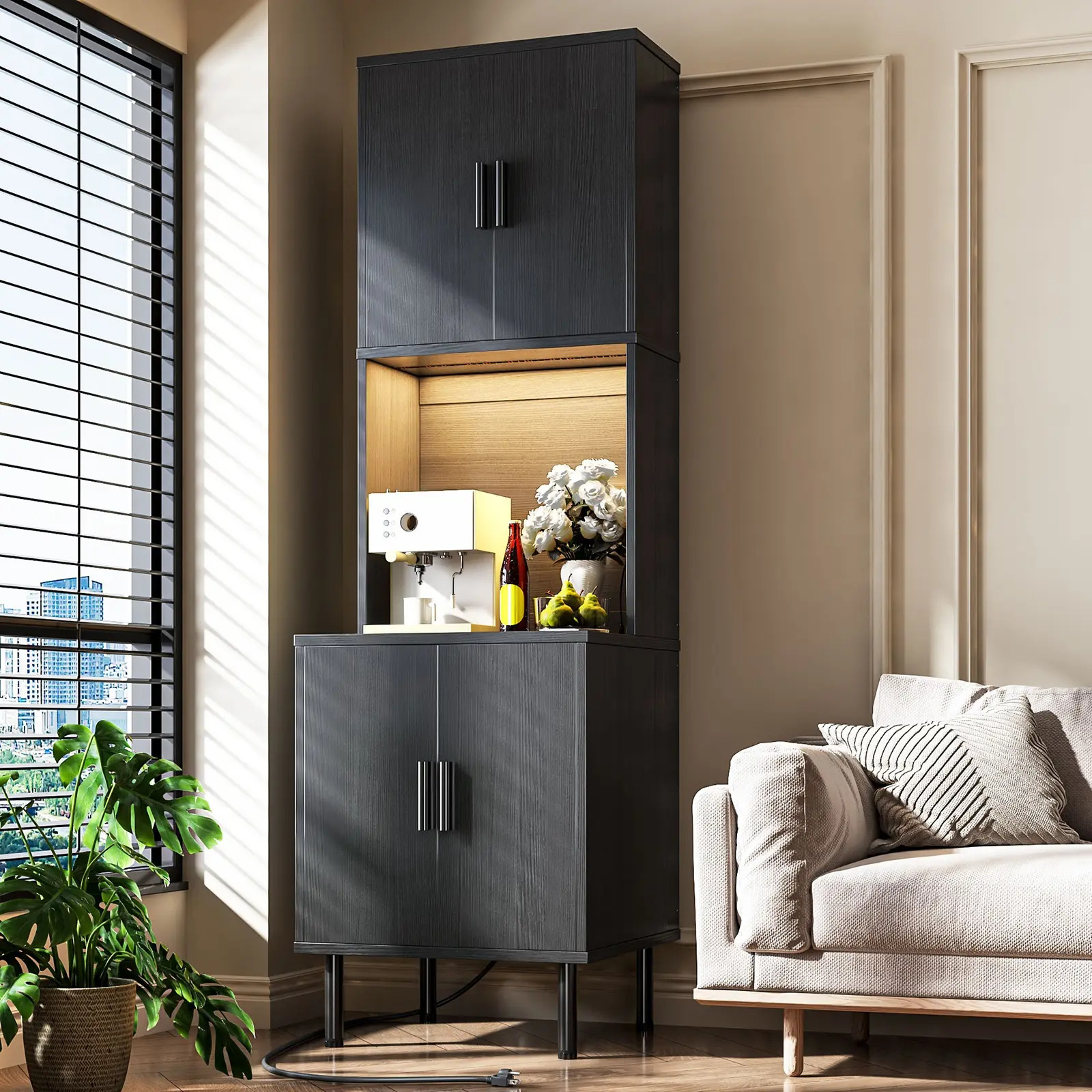 Rack Mueble Organizador Multiusos Cocina Moderno Microondas