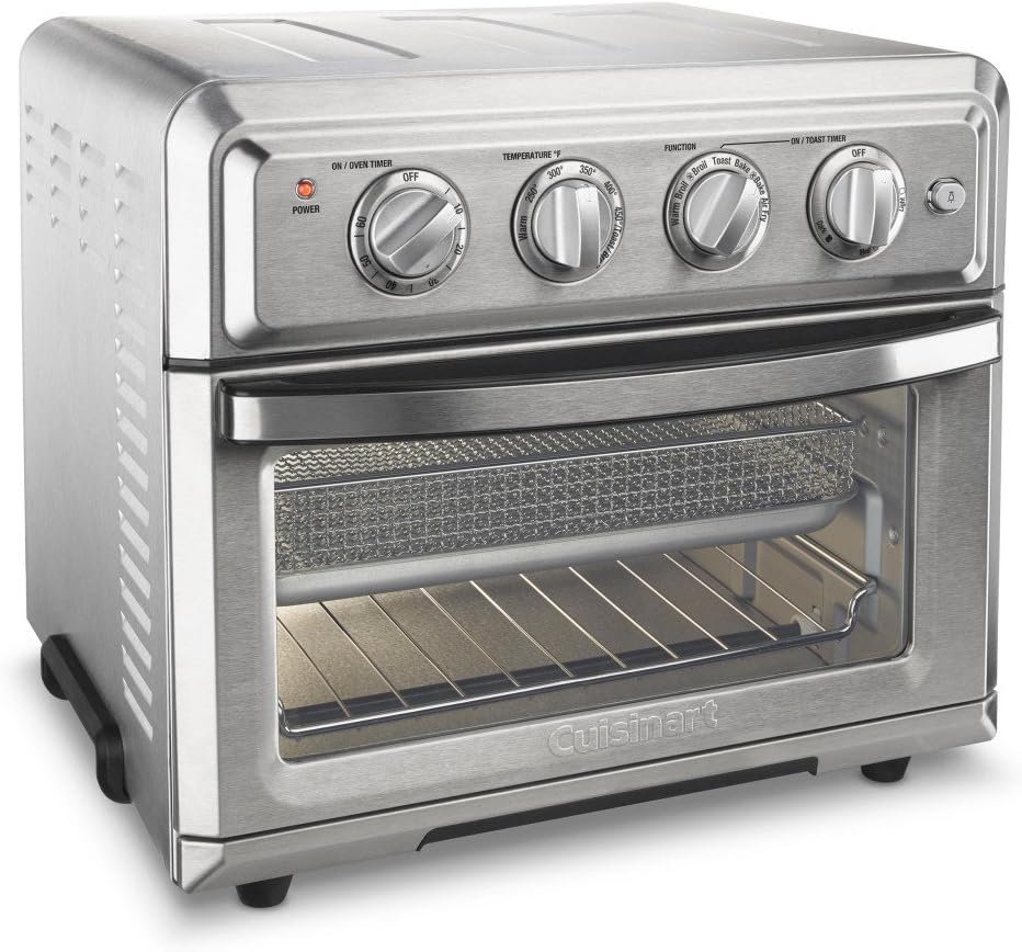 Cuisinart TOA-65 Horno Air Fryer Digital Deshidratador, Grande, Plata