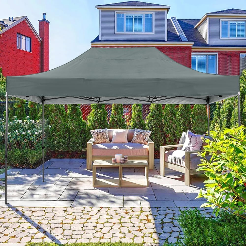 COBIZI - Toldo desplegable de 10 x 20 Pulgadas con 6 Paredes Laterales, toldo Impermeable para Eventos al Aire última intervensión, UPF 50+ cenador portátil para Fiestas, Playa, Camping, Boda,