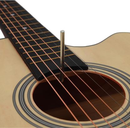 Jidyous electricacústica 38 inch Acústica Clasica guitarras Funda Y Accesorios, con correa, afinador, un paquete de cuerdas adicionales, capo, paño de limpieza, 3 púas, bolsa de concierto (Natural)